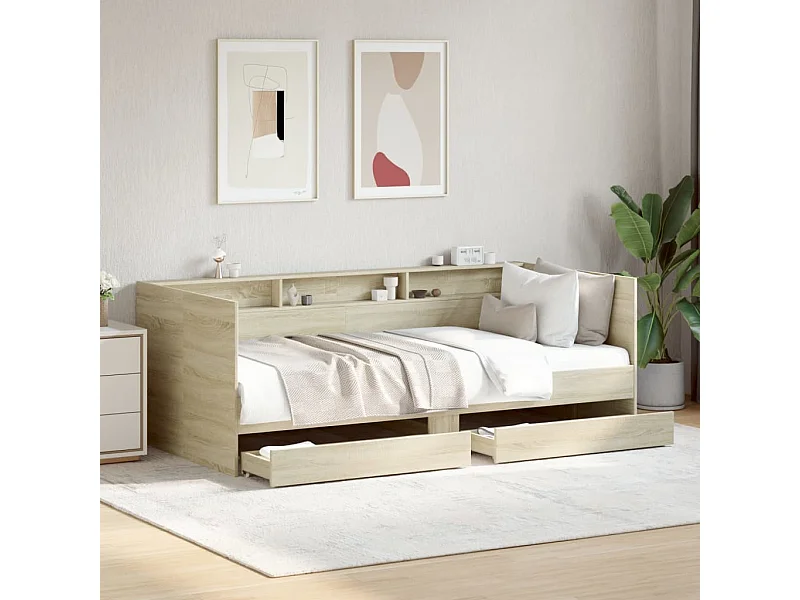 Divano Letto con Cassetti senza Materasso 75x190 cm