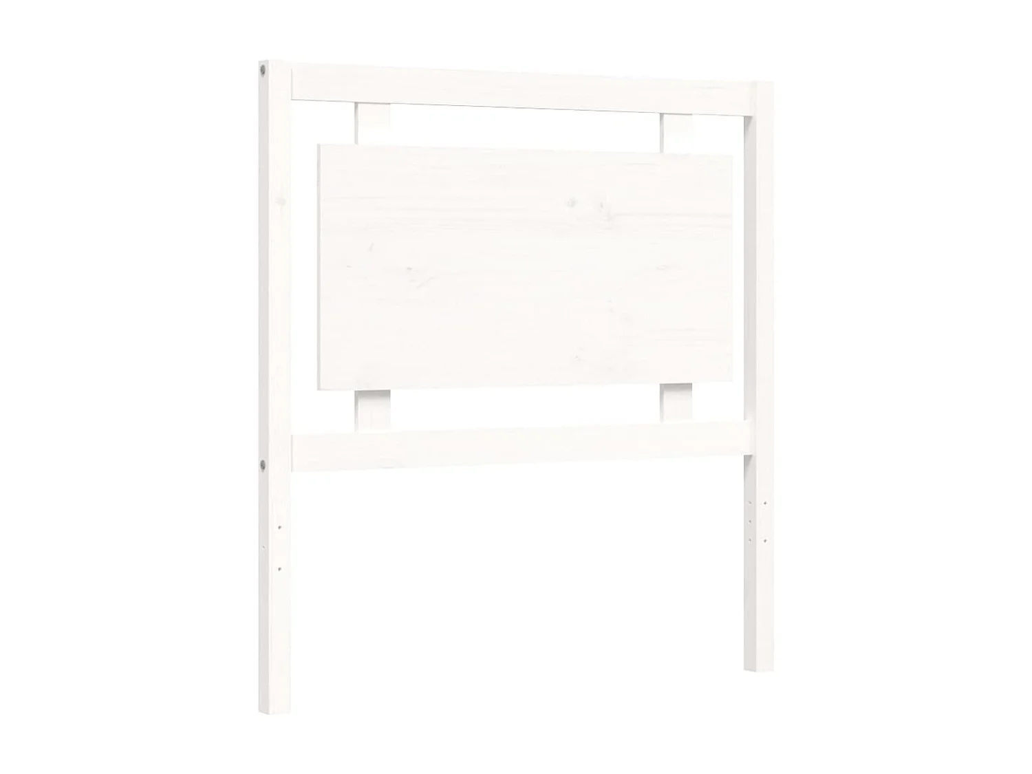 Cama sem colchão 100x200 cm madeira de pinho maciça branco