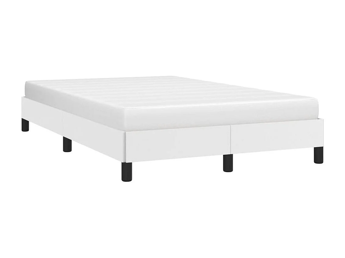 Cadre de lit sans matelas blanc 120x190 cm similicuir