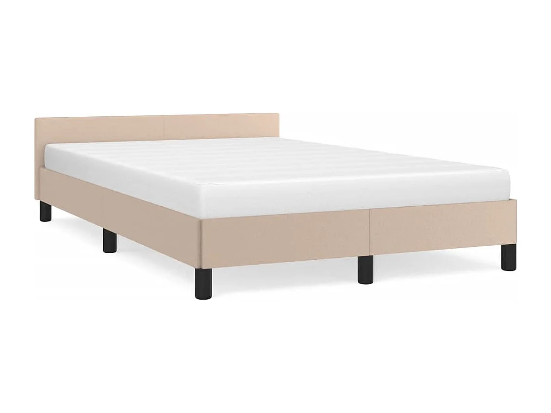 Bettgestell ohne Matratze Cappuccino-Braun 120x190cm Kunstleder