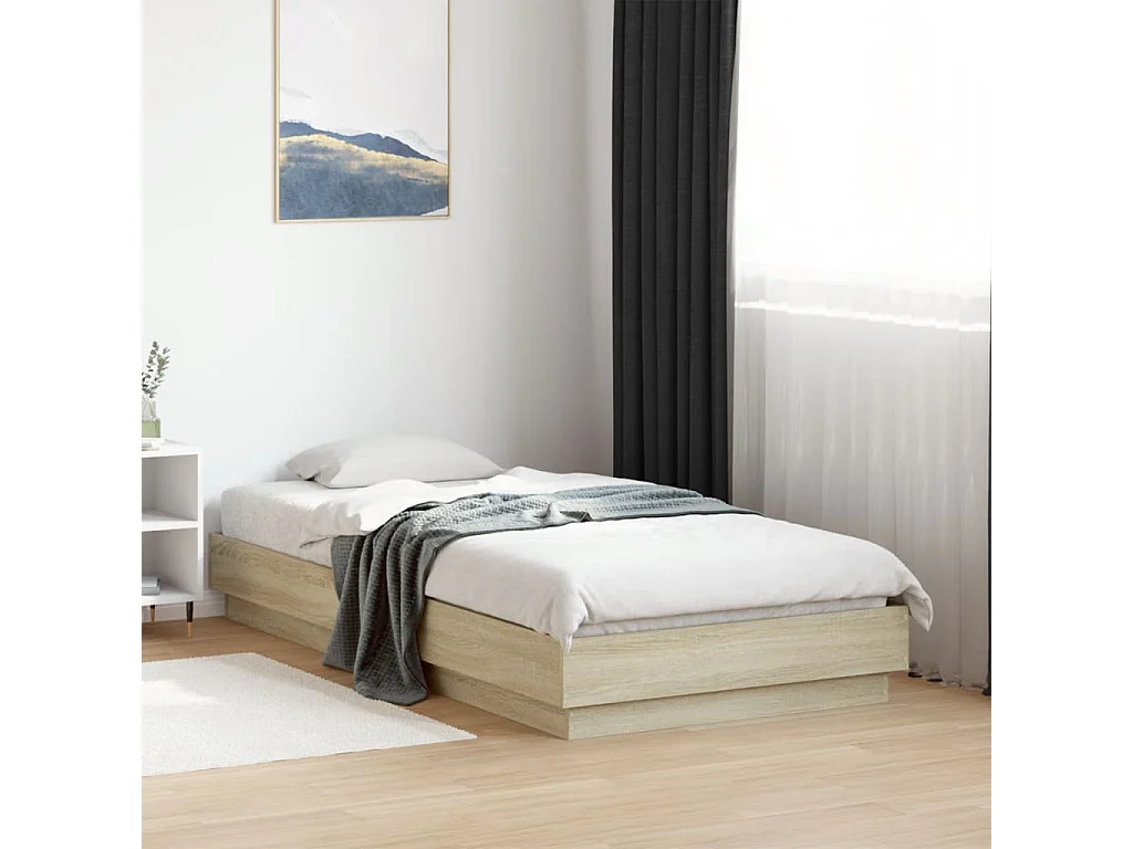 Giroletto con LED Rovere Sonoma 90x190 cm