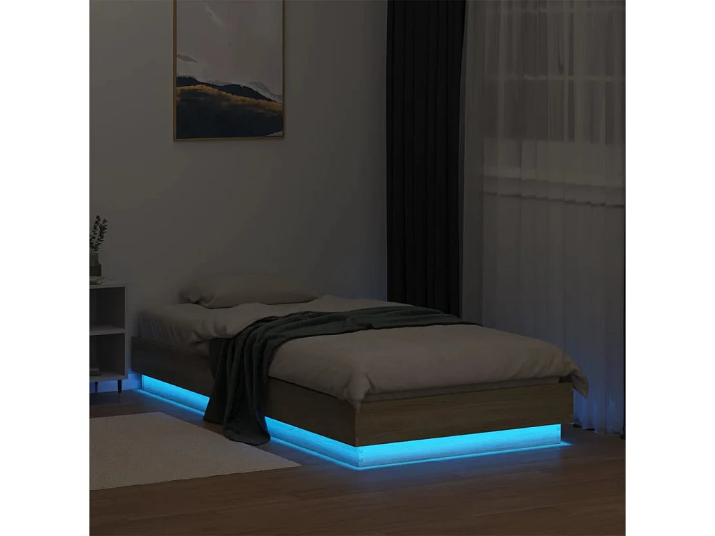Giroletto con LED Rovere Sonoma 90x190 cm