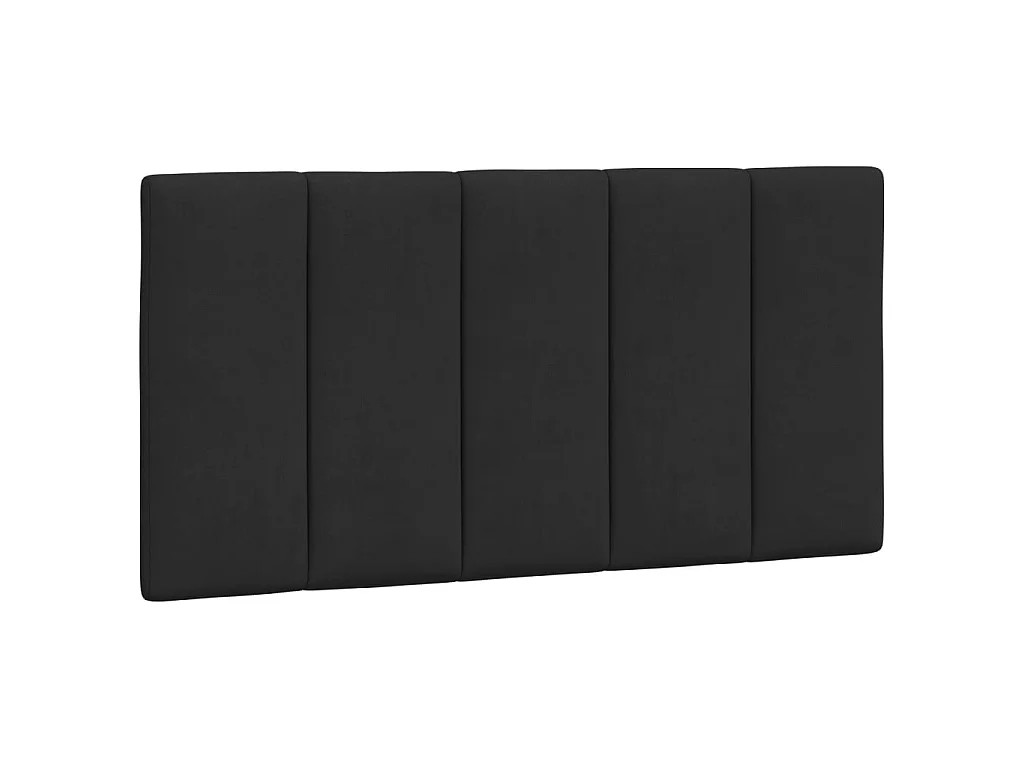 Estrutura de cama com LED sem colchão Hanko 100x200 cm veludo preto