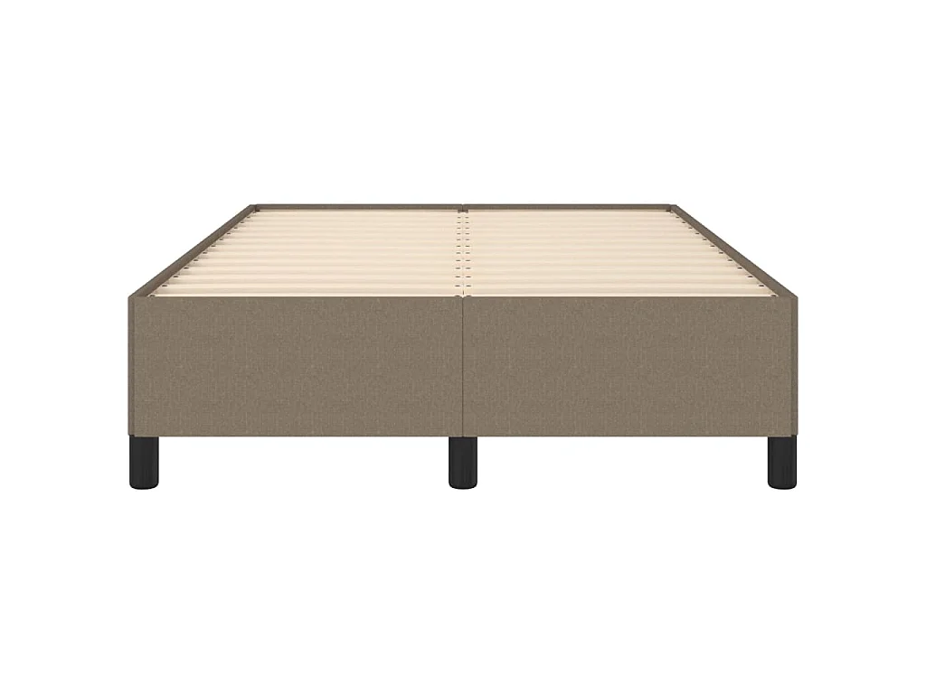 Cadre de lit sans matelas taupe 120x190 cm tissu