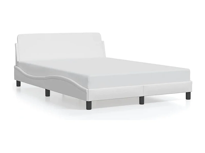Bedframe "Dover" kunstleer wit 140x200 cm
