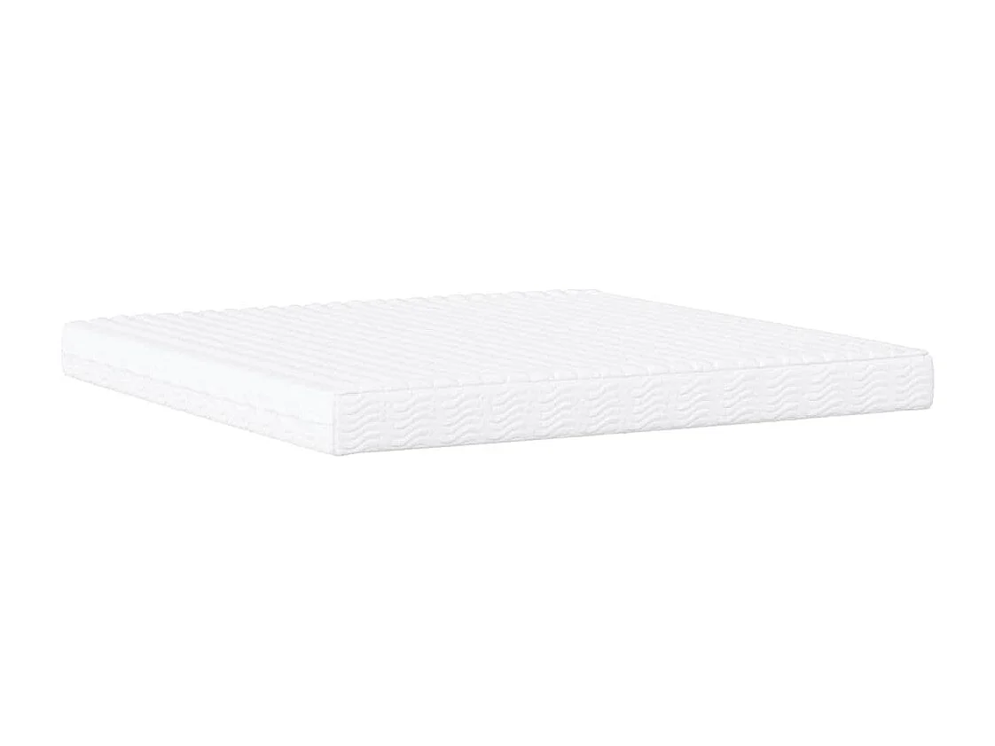 Letto con Materasso Zadar Grigio 200x200 cm in Similpelle