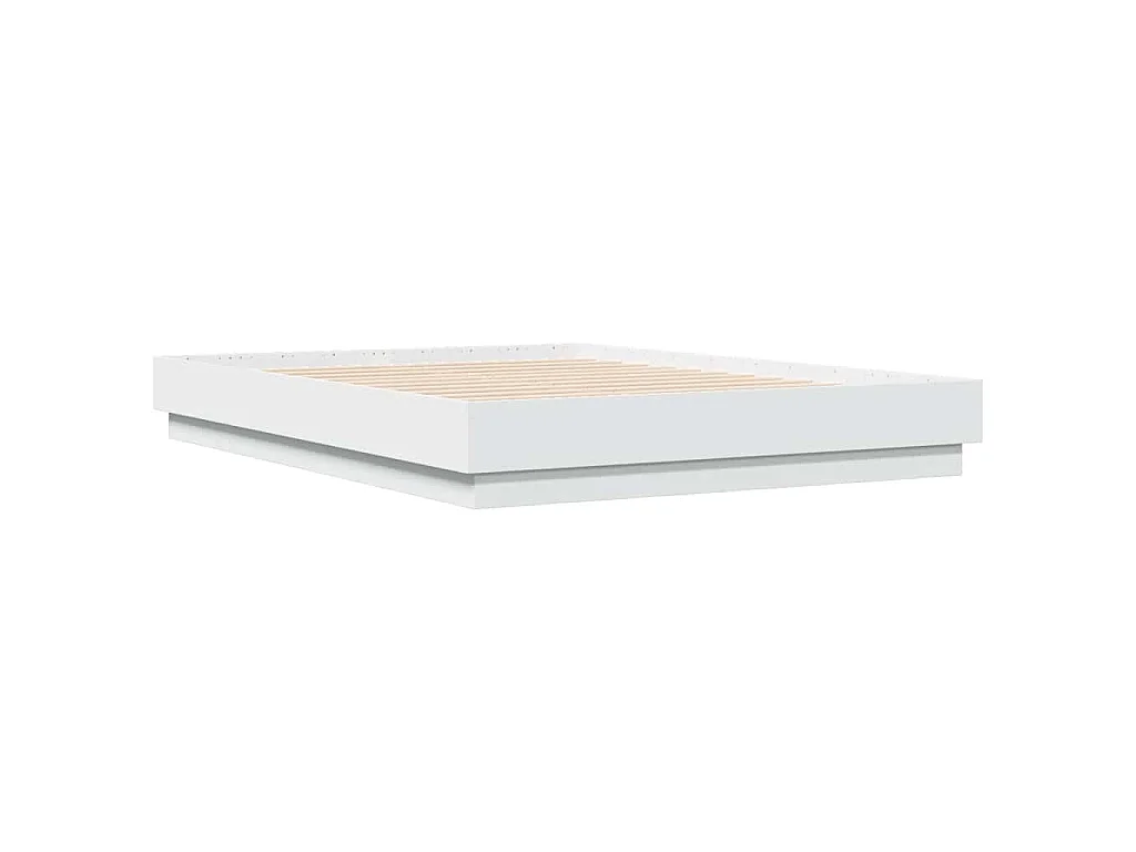 Cadre de lit sans matelas blanc 120x190 cm