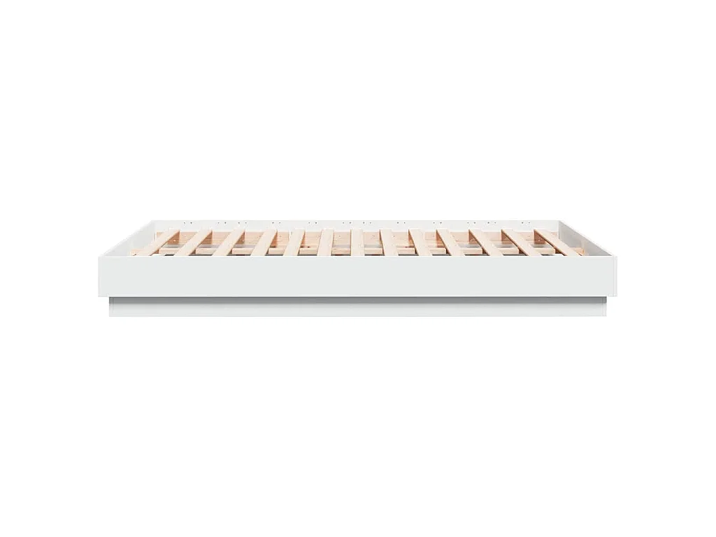 Cadre de lit sans matelas blanc 120x190 cm