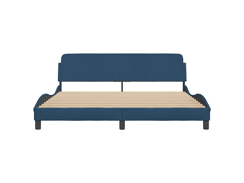 Bedframe met hoofdeinde "Dover" 180x200 cm stof blauw