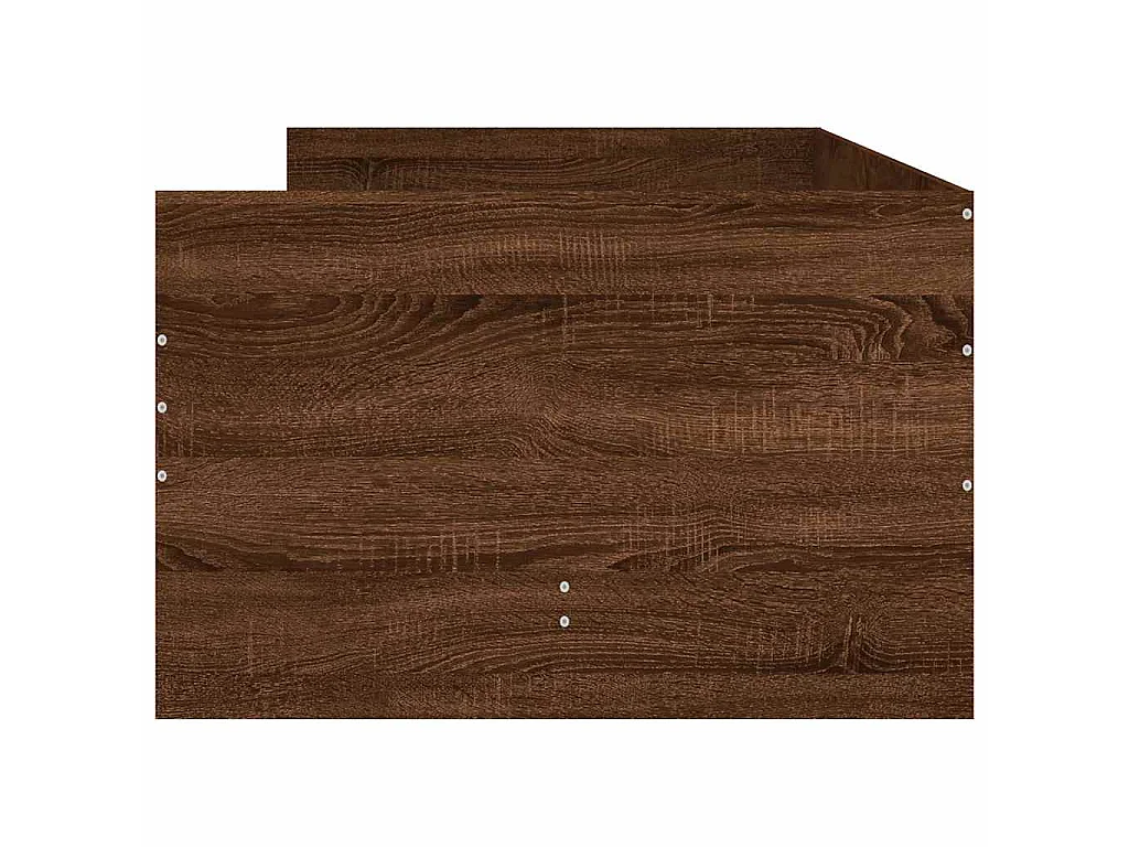 Bettgestell mit Schubladen Braun Eichen-Optik 90x190 cm