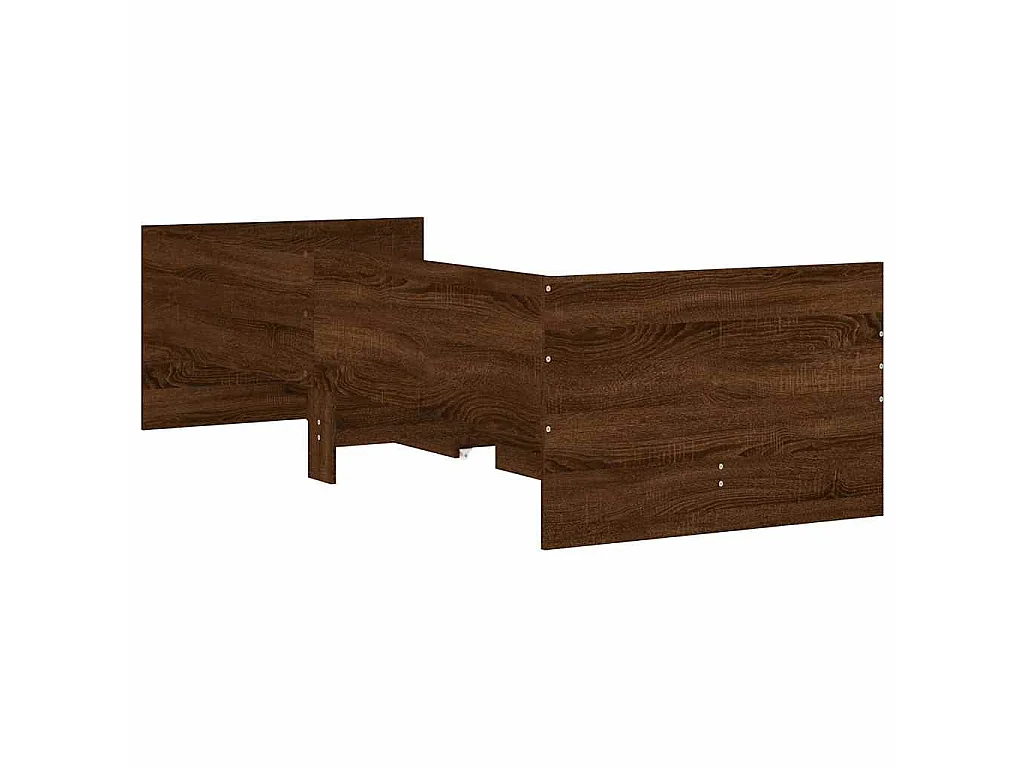 Bettgestell mit Schubladen Braun Eichen-Optik 90x190 cm