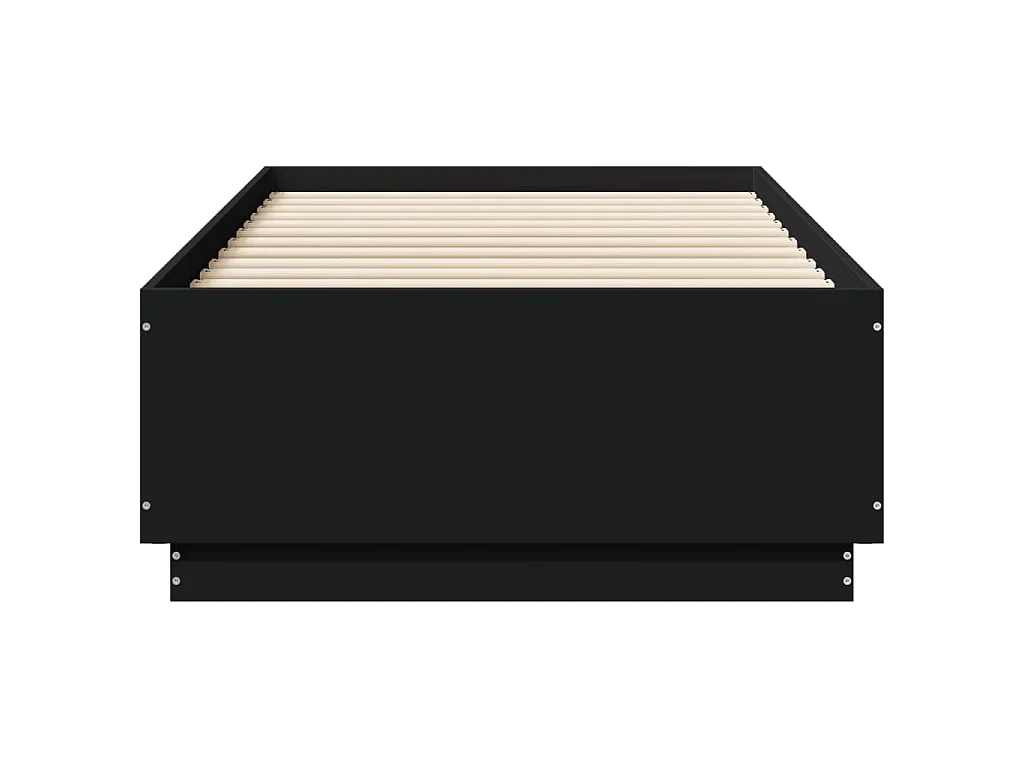 Bettgestell Schwarz 75x190 cm Holzwerkstoff