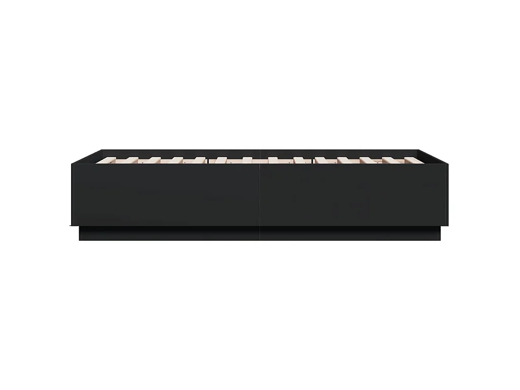Bettgestell Schwarz 75x190 cm Holzwerkstoff