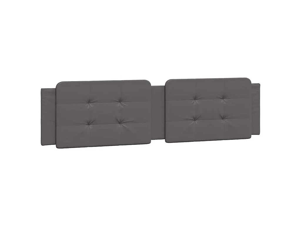 Bedframe met LED zonder matras "Zadar" grijs 200x200 cm