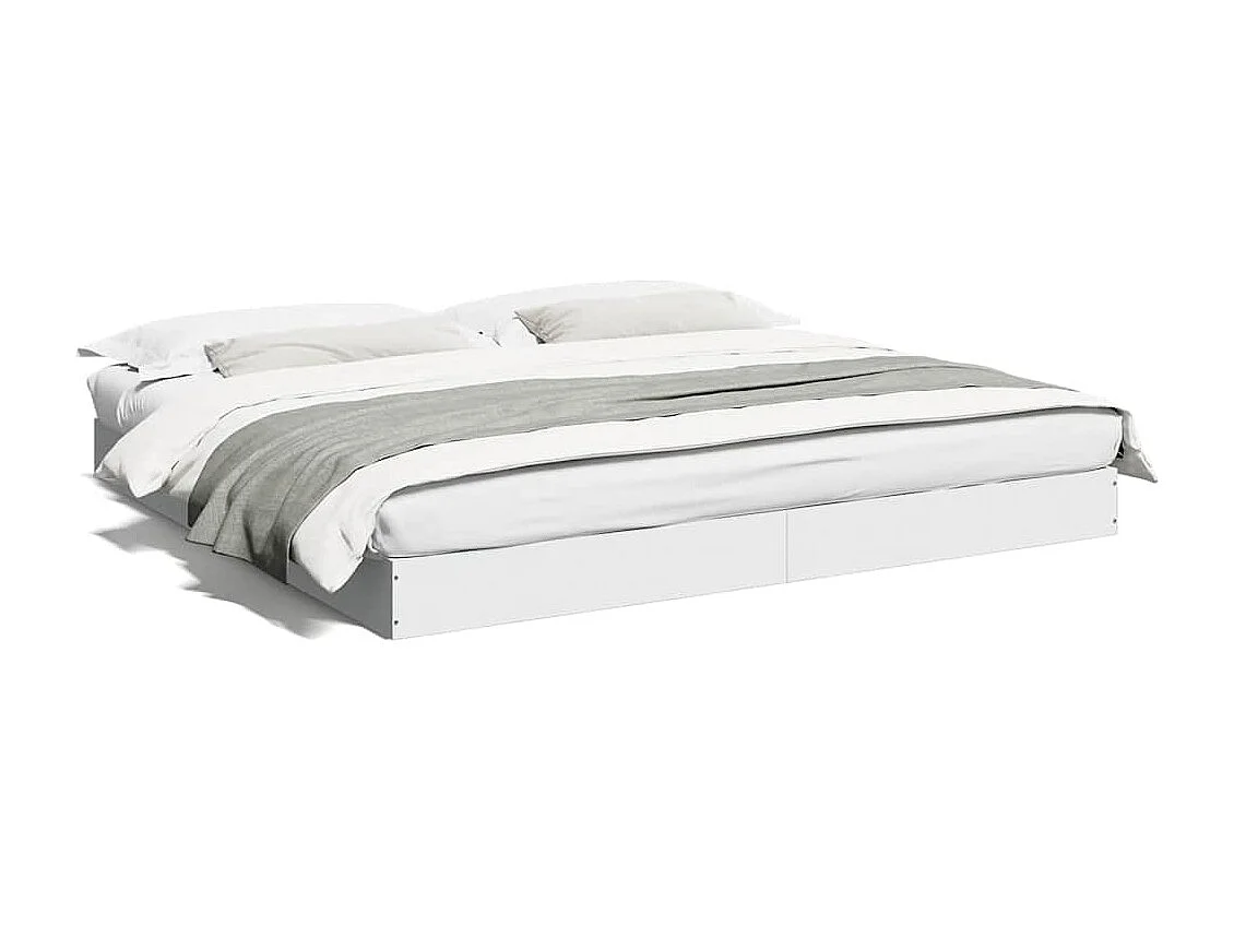 Bedframe zonder matras 180x200 cm spaanplaat wit