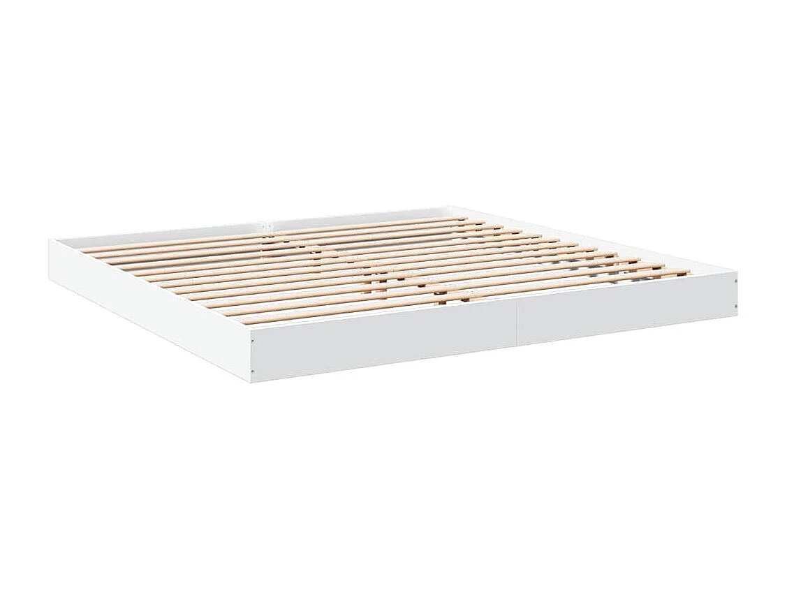 Bedframe zonder matras 180x200 cm spaanplaat wit