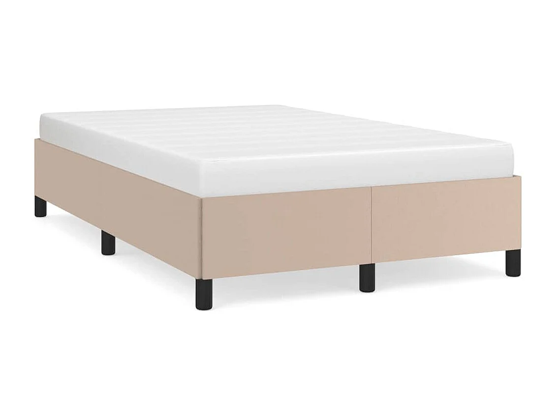 Cadre de lit sans matelas cappuccino 120x190 cm similicuir