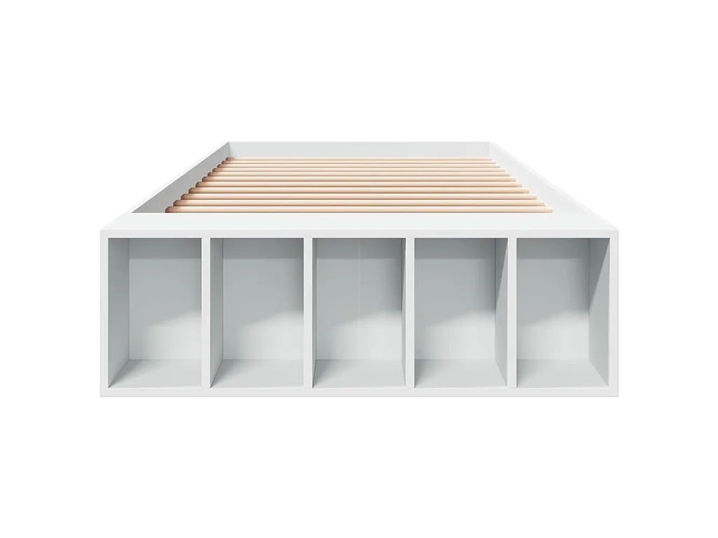 Cadre de lit sans matelas blanc 100x200 cm