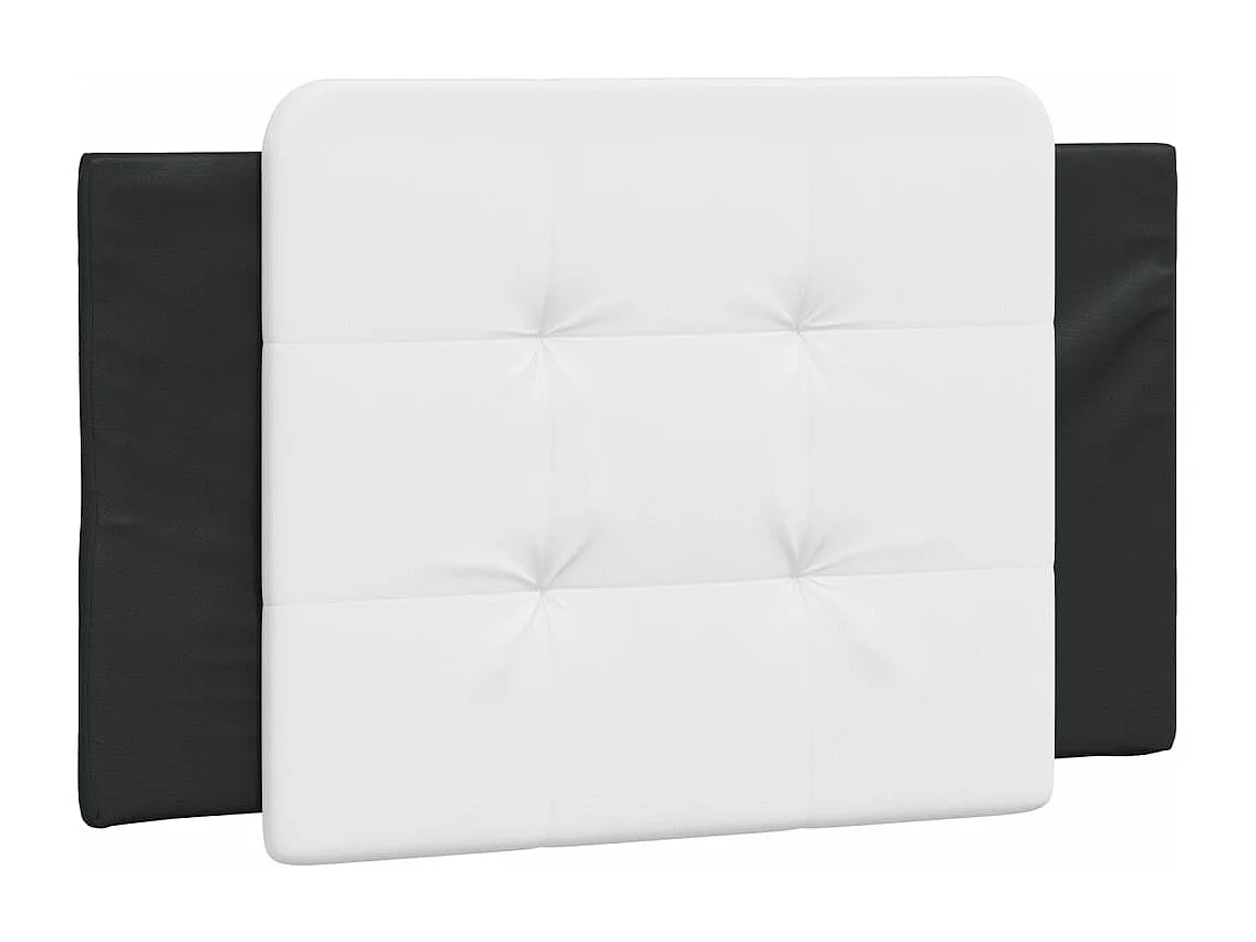 Giroletto con Luci LED Nero e Bianco 90x200 cm in Similpelle