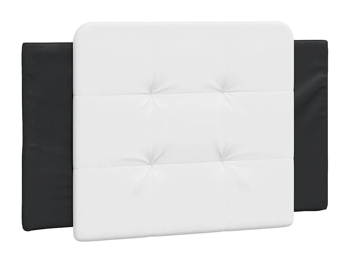Bedframe met LED zonder matras "Zadar" zwart en wit 90x200 cm
