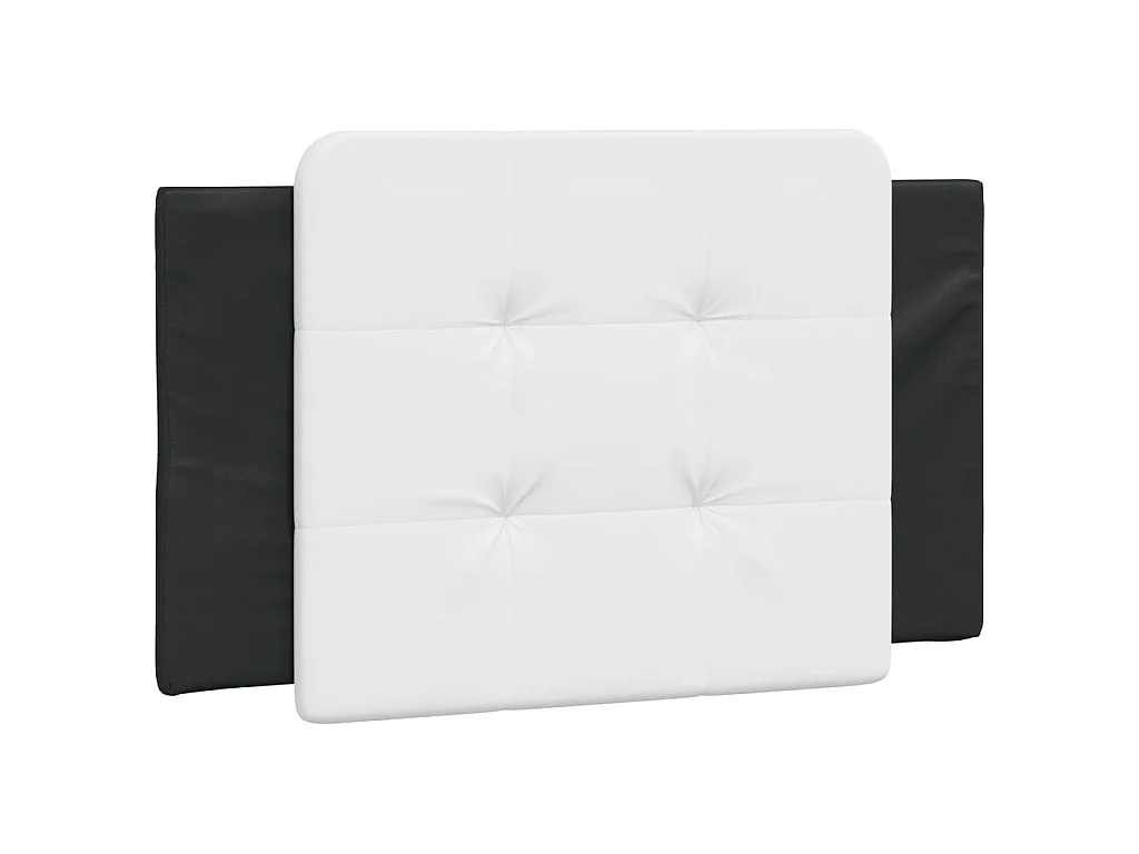 Bedframe met LED zonder matras "Zadar" zwart en wit 90x200 cm