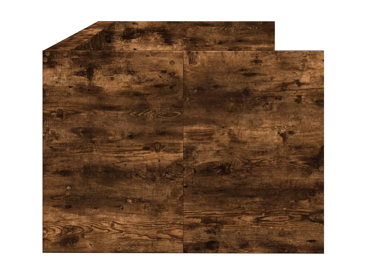 Slaapbank met lades zonder matras 90x190 cm gerookt eikenkleur