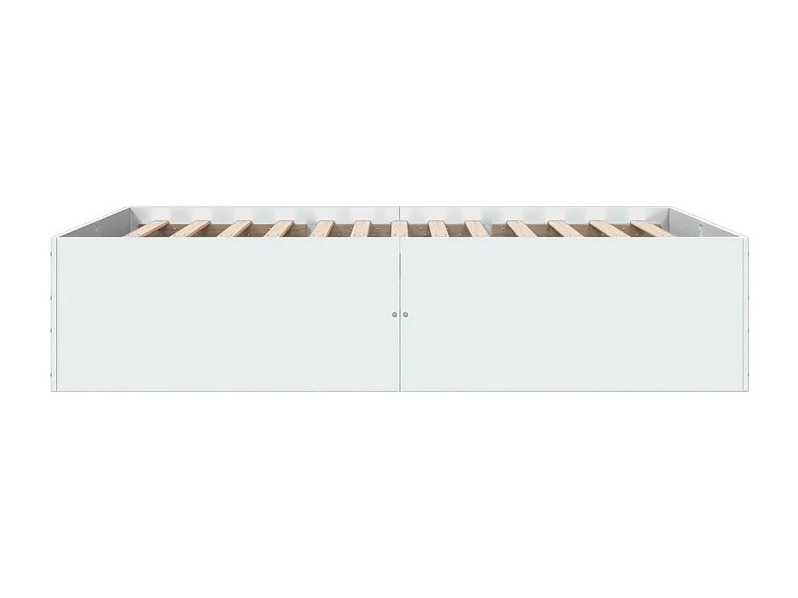 Cadre de lit sans matelas blanc 135x190 cm