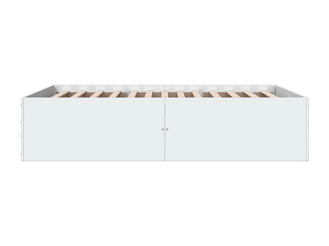 Bettgestell Weiß 135x190 cm Holzwerkstoff