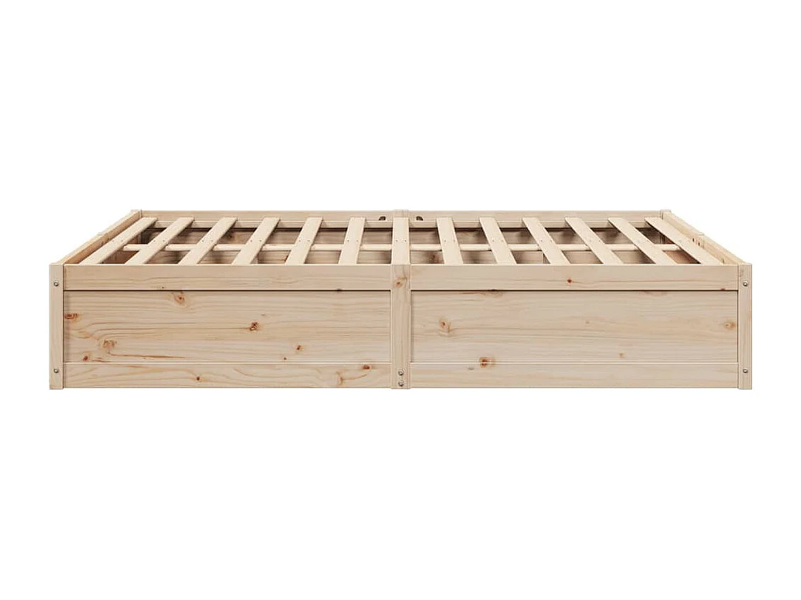 Cadre de lit sans matelas 200x200 cm bois massif de pin