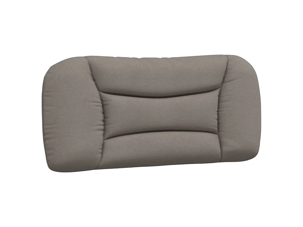 Bed met matras "Hvar" stof taupe 90x200 cm