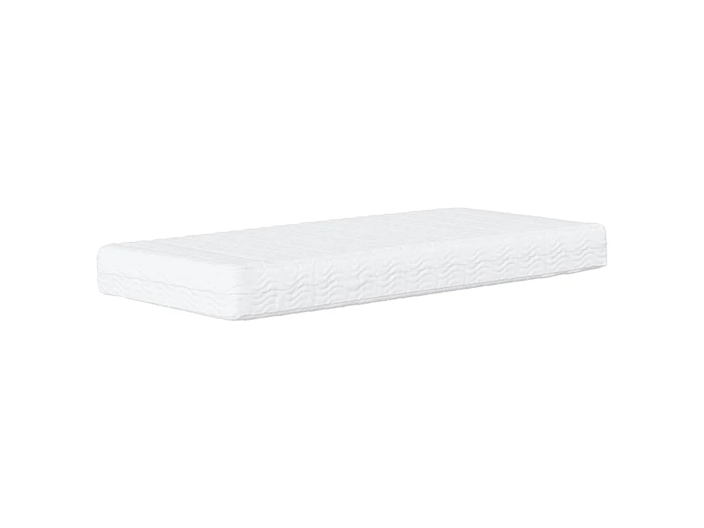 Bed met matras "Hvar" stof taupe 90x200 cm