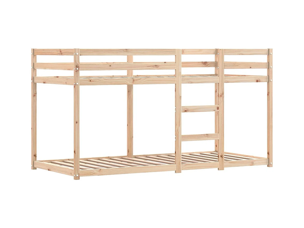 Lit superposé sans matelas 90x200 cm bois de pin massif