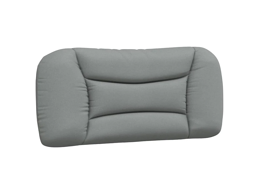 Lit avec matelas Hvar gris clair 90x200 cm tissu