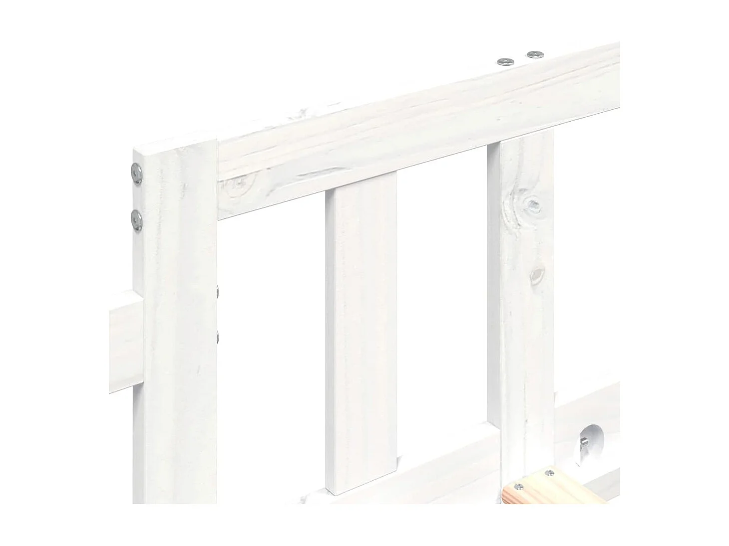 Lit de jour sans matelas blanc 80x200 cm bois de pin massif