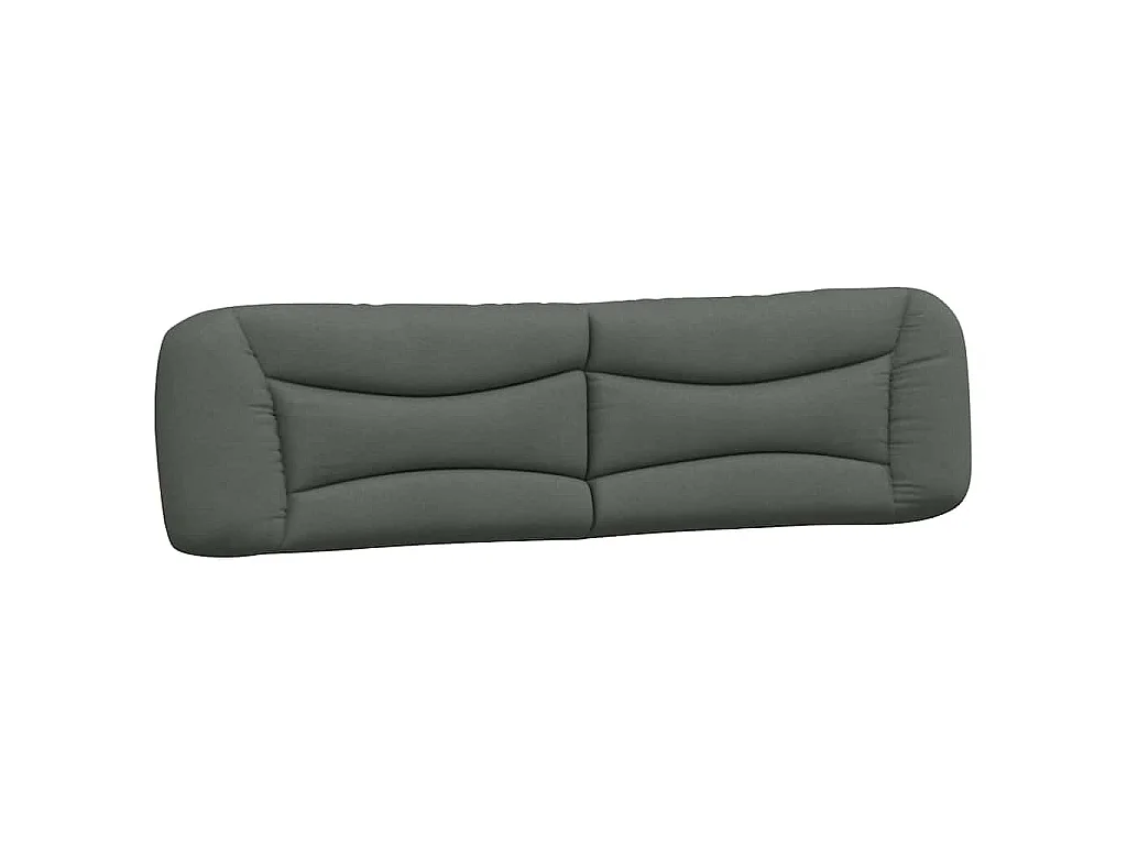 Bed met matras "Hvar" stof donkergrijs 200x200 cm