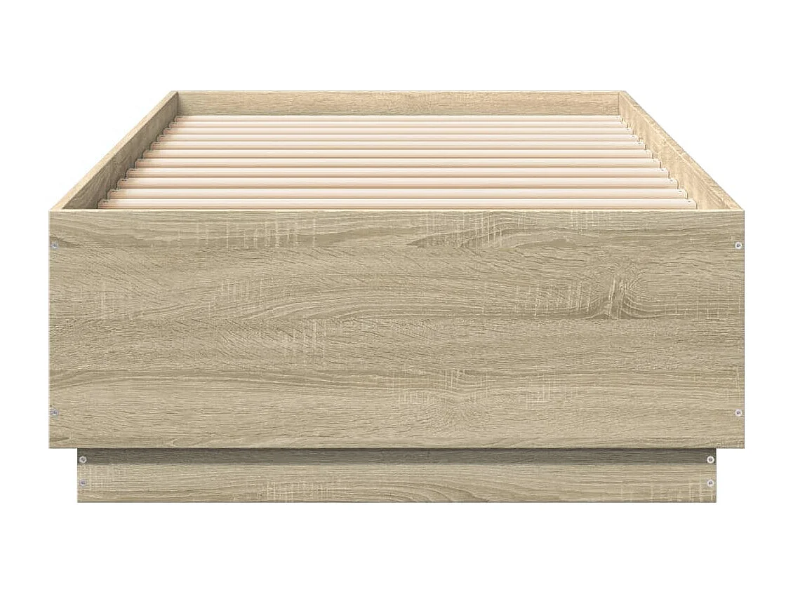 Giroletto con Luci LED Rovere Sonoma 90x200cm Legno Multistrato