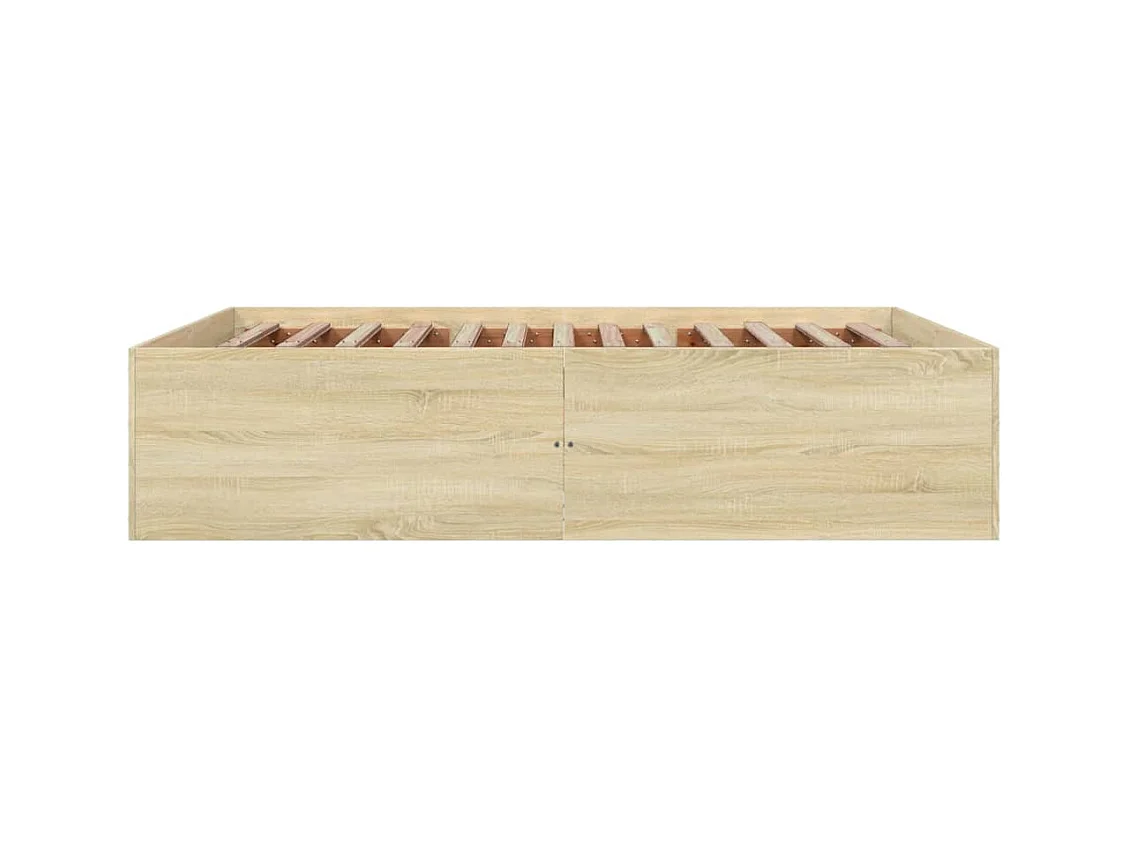 Bettgestell Sonoma-Eiche 160x200 cm Holzwerkstoff