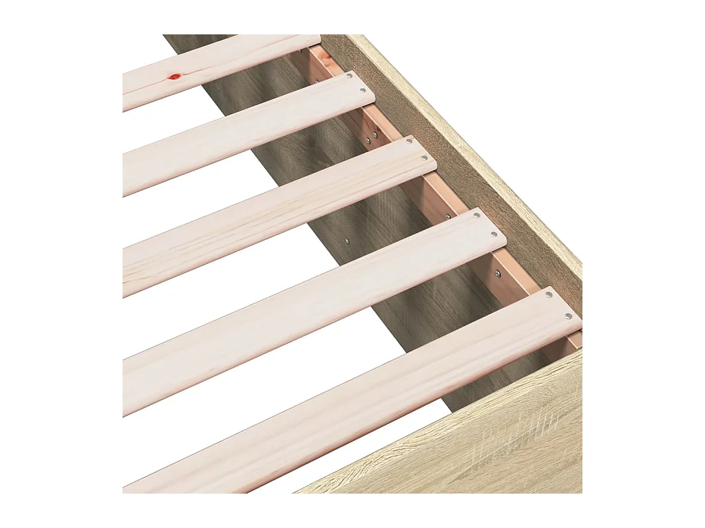Bettgestell Sonoma-Eiche 160x200 cm Holzwerkstoff