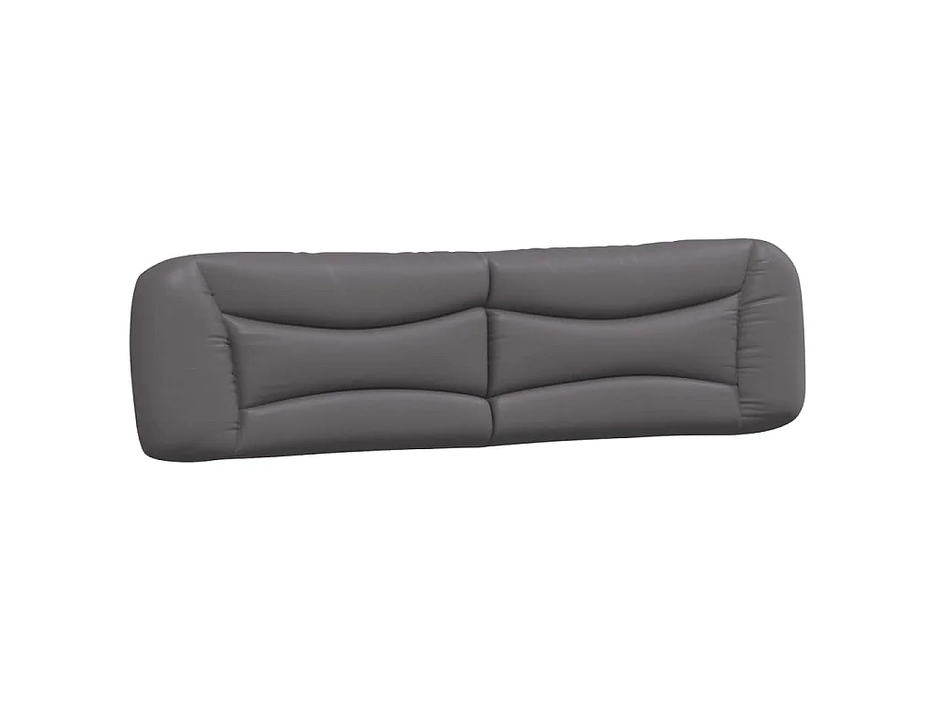 Letto con Materasso Hvar Grigio 200x200 cm in Similpelle