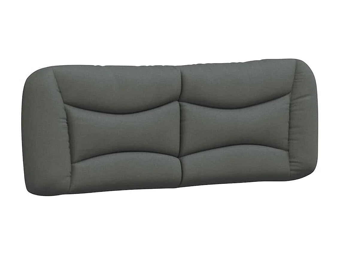 Cadre de lit sans matelas Hvar gris foncé 120x200 cm tissu