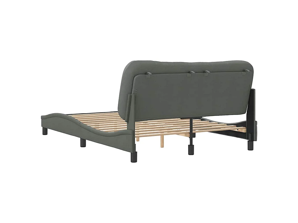 Bedframe zonder matras "Hvar" 120x200 cm stof donkergrijs