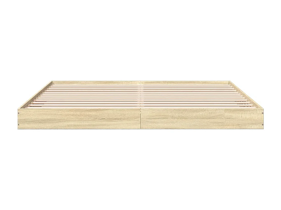 Cadre de lit sans matelas chêne sonoma 180x200 cm