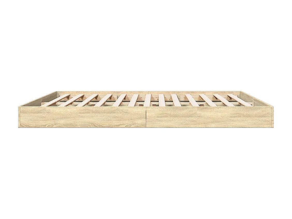 Cadre de lit sans matelas chêne sonoma 180x200 cm