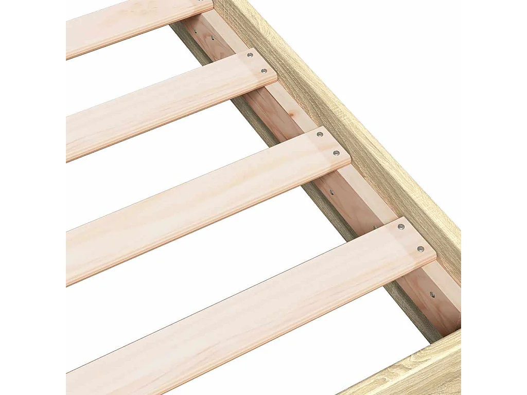 Cadre de lit sans matelas chêne sonoma 180x200 cm