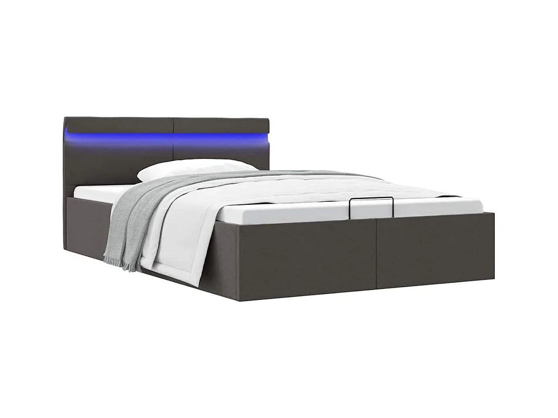 Cadre de lit à rangement hydraulique sans matelas 140x200 cm