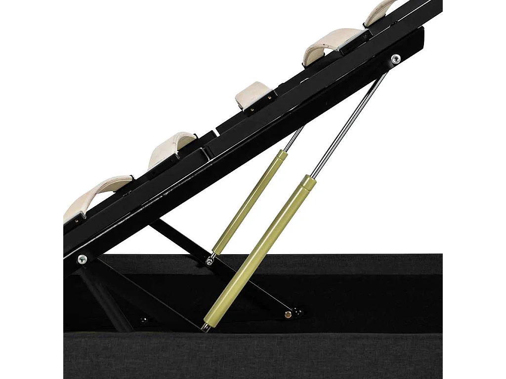 Cadre de lit à rangement hydraulique sans matelas 140x200 cm