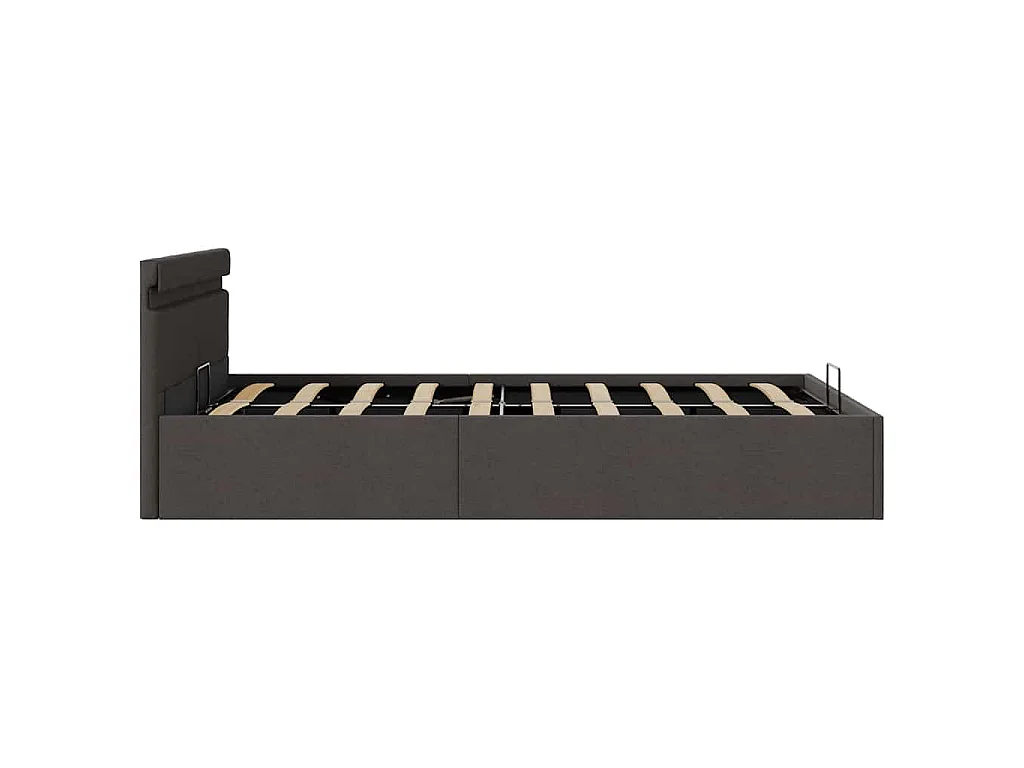 Cadre de lit à rangement hydraulique sans matelas 140x200 cm