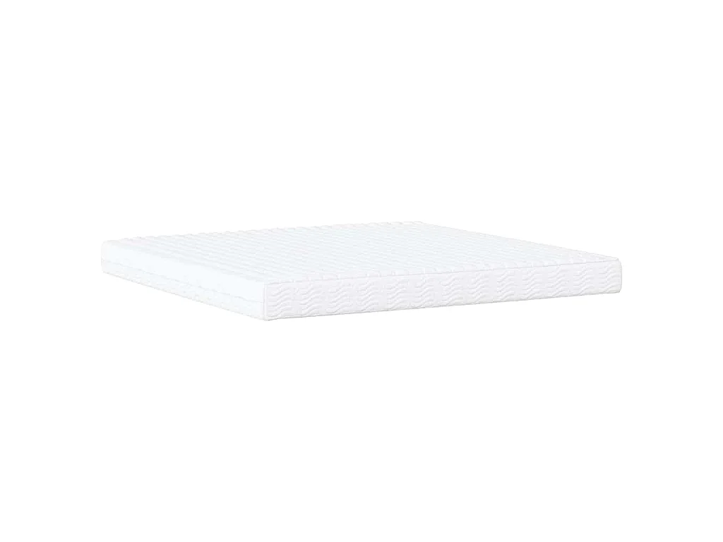 Bed met matras "Hvar" stof lichtgrijs 200x200 cm