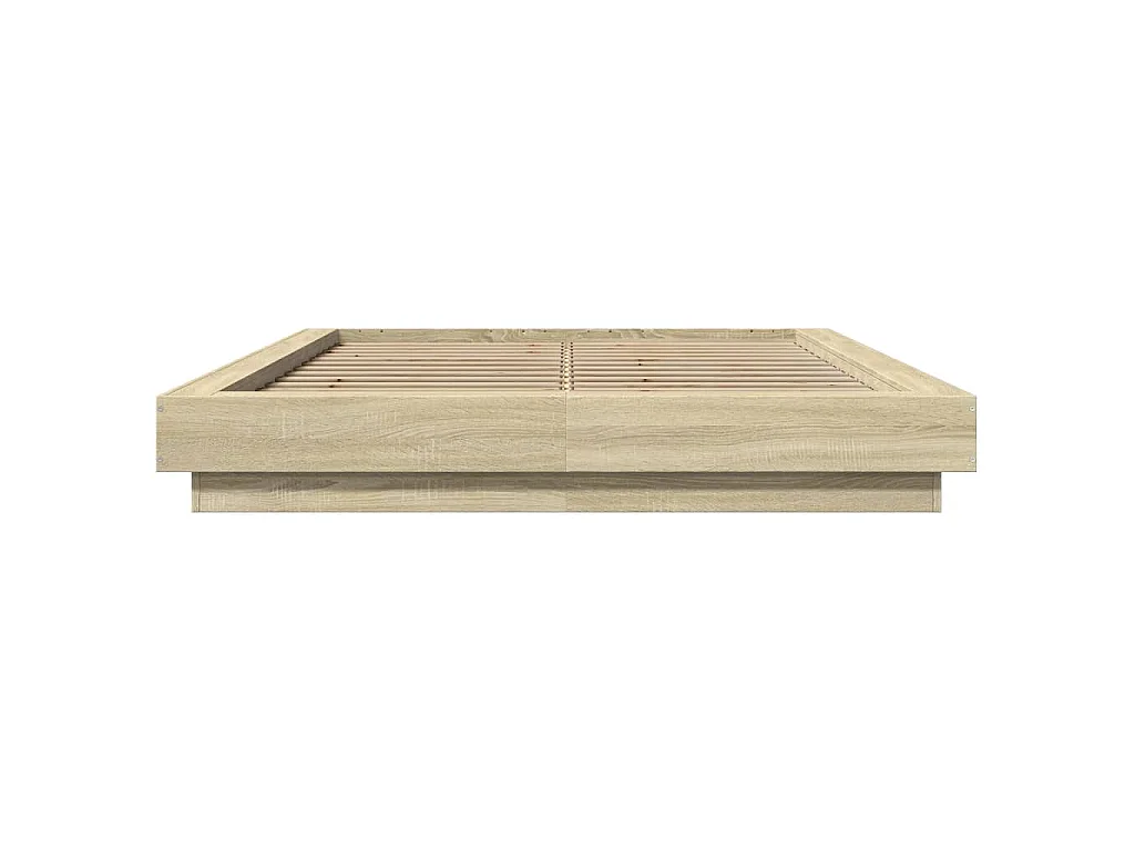 Bettgestell Sonoma-Eiche 140x200 cm Holzwerkstoff