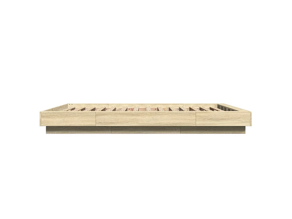 Bettgestell Sonoma-Eiche 140x200 cm Holzwerkstoff